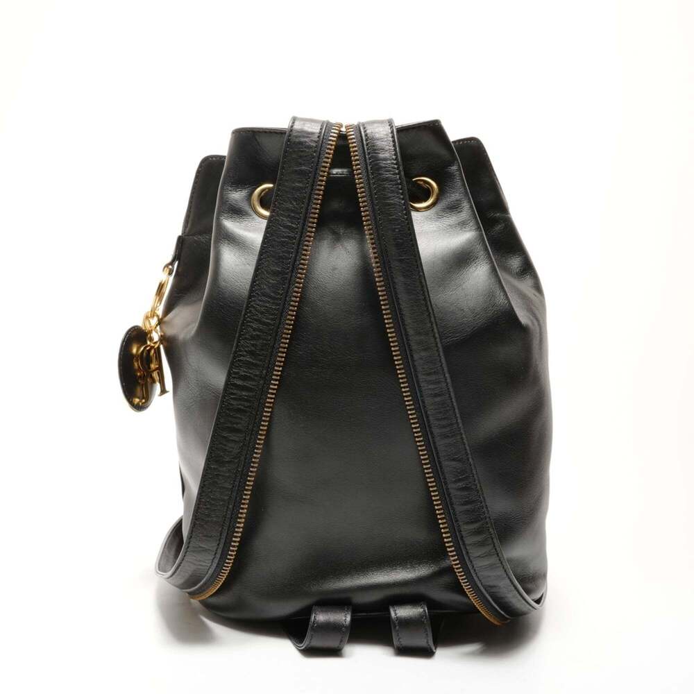 CHRISTIAN DIOR Black Leather Shoulder Bag - Picture 4 of 16